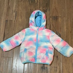 Jumping Beans Pink and Blue Hooded Jacket